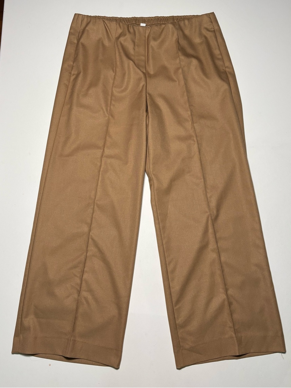 NWT J. Jill Strech Waistband Camel Straight Leg Trousers Large Petite